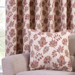 Regency Floral Jacquard Curtain Pink 168cm 183cm - Divante Finest - Wilko - thumbnail 5