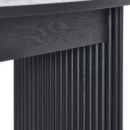 Julian Bowen Louis Black Fluted Compact Coffee Table - Size: 40 x 90 x 50cm - Wilko - thumbnail 7