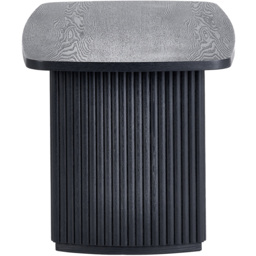 Julian Bowen Louis Black Fluted Compact Coffee Table - Size: 40 x 90 x 50cm - Wilko - thumbnail 6