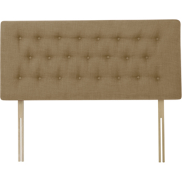 Bedmaster Lona King Size Cream Linen Buttoned Headboard - Wilko - thumbnail 3