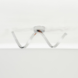 ValueLights Infinity Chrome Single Twist Integrated LED Ceiling Light - Size: 19.5 x 15 x 46.5cm - Silver - Wilko - thumbnail 4