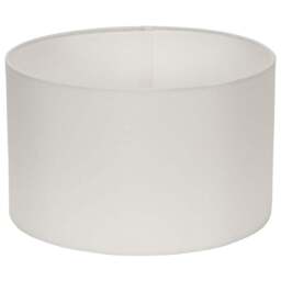 ValueLights Reni White Fabric Small Drum Shade - Size: 25 x 15 x 25cm - Wilko