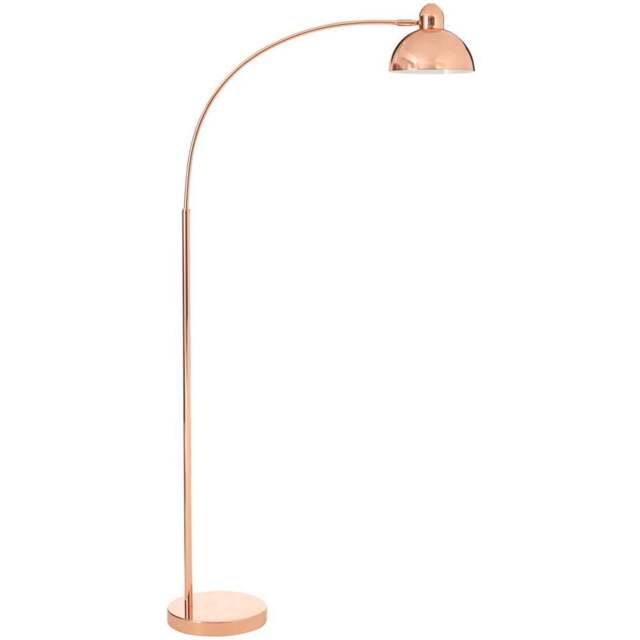 Premier Housewares Copper Floor Lamp - Size: 74 x 24 x 143cm - Gold - Wilko - image 1