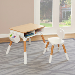 Liberty House Toys Scandi Height Adjustable Kids Table and Chair Set - Size: 49 x 65 x 55cm - Wood - Wilko - thumbnail 4