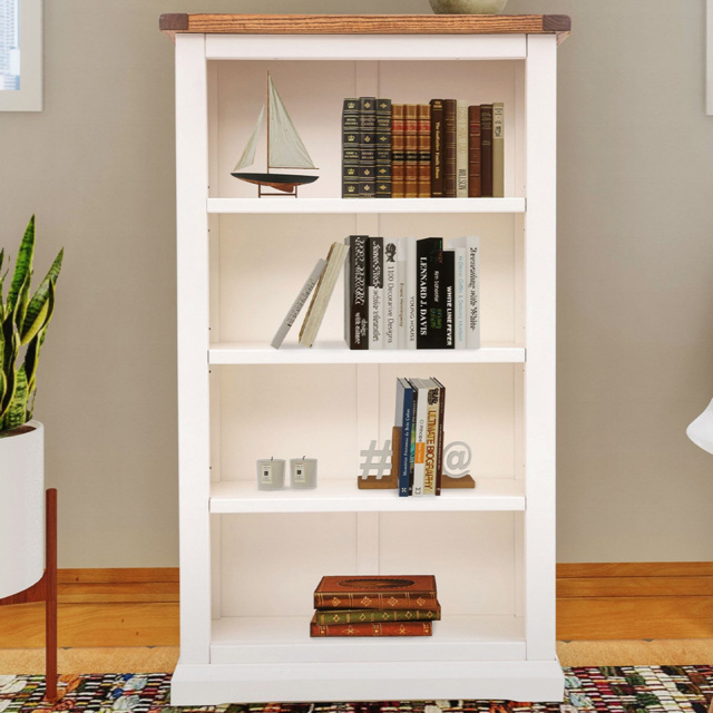 Cosenza 4 Shelf Off White Bookcase - Wilko - image 1
