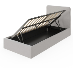 GFW Chiswick Single Soft Grey Ottoman Bed with SC Pocket Sprung Mattress - Wilko - thumbnail 5