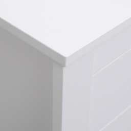 FurnitureHMD 3 Drawer White Wooden Bedside Table Set of 2 - Wilko - thumbnail 4
