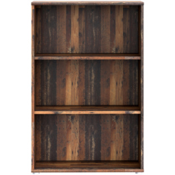 Florence Essential 2 Shelf Vintage Oak Tall Wide Bookcase - Brown - Furniture To Go - Wilko - thumbnail 4