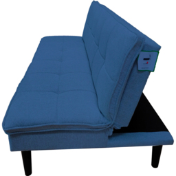 DS Living The Fermo 2 Seater Navy Blue Fabric Sofa Bed - Wilko - thumbnail 7