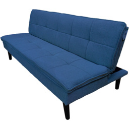 DS Living The Fermo 2 Seater Navy Blue Fabric Sofa Bed - Wilko - thumbnail 6