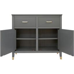 Palazzi 2 Doors 2 Drawers Grey Sideboard - Size: 40 x 95 x  85cm - Wilko - thumbnail 6