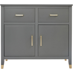 Palazzi 2 Doors 2 Drawers Grey Sideboard - Size: 40 x 95 x  85cm - Wilko - thumbnail 4