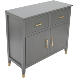 Palazzi 2 Doors 2 Drawers Grey Sideboard - Size: 40 x 95 x  85cm - Wilko - thumbnail 5