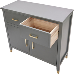 Palazzi 2 Doors 2 Drawers Grey Sideboard - Size: 40 x 95 x  85cm - Wilko - thumbnail 7
