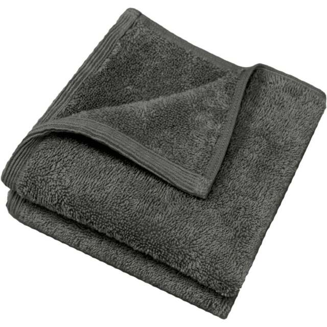 Allure Bath Fashions Marlborough Bamboo Cotton Graphite Face Cloth 2 Pack - Size: 30 x 30cm - Grey - Wilko - image 1