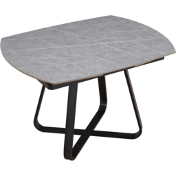 DS Living Arden 6 Seater Dining Table Light Grey Cracked Stone - Wilko - thumbnail 4