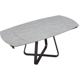 DS Living Arden 6 Seater Dining Table Light Grey Cracked Stone - Wilko - thumbnail 3