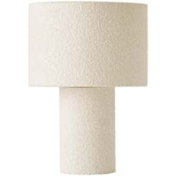 ValueLights Ash Cream Boucle LED Table Lamp - Size: 32.5 x 22.5 x 22.5cm - Wilko - thumbnail 1
