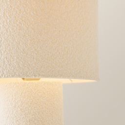 ValueLights Ash Cream Boucle LED Table Lamp - Size: 32.5 x 22.5 x 22.5cm - Wilko - thumbnail 5