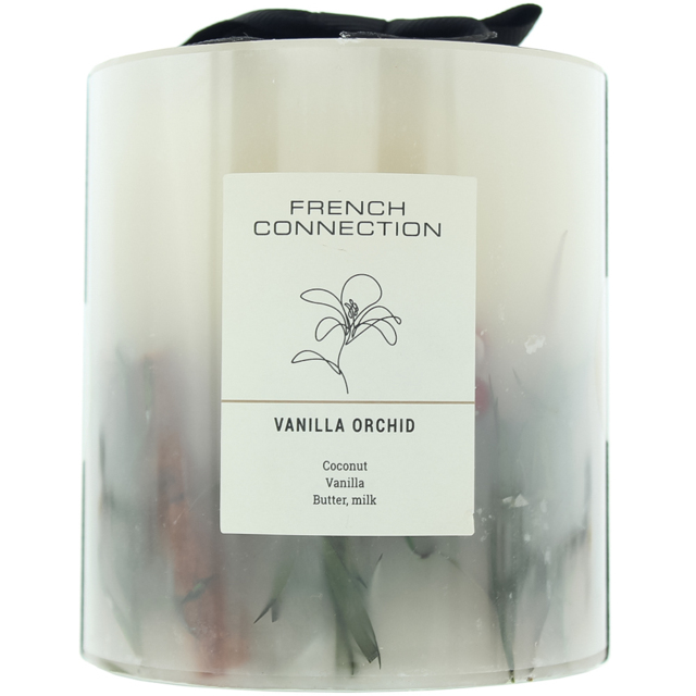 French Connection Botanical Collection Vanilla Orchid Scented Candle - Size: 10.6 x 4.1 x 4cm - n/a - Wilko - image 1