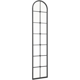 MirrorOutlet The Arcus Black Framed Arched Leaner Garden Wall Mirror 190 x 40cm - Size: 190 x 40 x 3cm - Wilko - thumbnail 4