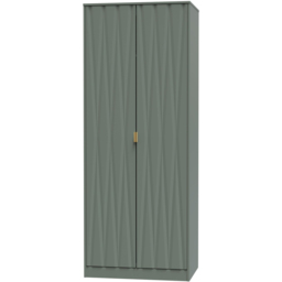 Crowndale Las Vegas 2 Door Reed Green Wardrobe - Wilko - thumbnail 3
