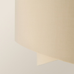 ValueLights Trekan 2 Layer Mink with Metallic Gold Inner Pendant Lamp Shade 40cm - Size: 40 x 20 x 40cm - Cream - Wilko - thumbnail 5