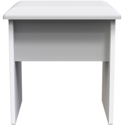 Crowndale New York Matt White Dressing Table Stool - Wilko - thumbnail 4