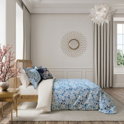 V&A Ornamental Bloom Single Indigo Duvet Set - Wilko - thumbnail 5