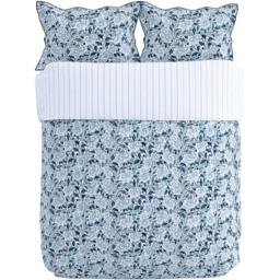 V&A Ornamental Bloom Single Indigo Duvet Set - Wilko - thumbnail 3