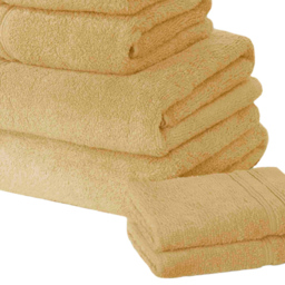 Rapport Home So Soft Ochre Cotton Face Cloth - Size: 0.1 x 30 x 30cm - Orange - Wilko - thumbnail 4