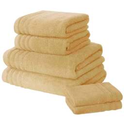 Rapport Home So Soft Ochre Cotton Face Cloth - Size: 0.1 x 30 x 30cm - Orange - Wilko