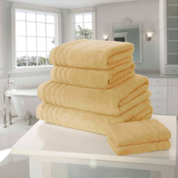 Rapport Home So Soft Ochre Cotton Face Cloth - Size: 0.1 x 30 x 30cm - Orange - Wilko - thumbnail 3
