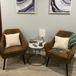Teamson Home Divano Aged Fabric Armchair - Size: Single - Brown - Wilko - thumbnail 6