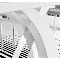 Furniturebox Columbia 6 Seater Dining Table White - Wilko - thumbnail 5