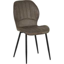 Indoor Living Jaydn Set of 4 Grey Distressed Leather Dining Chairs - Wilko - thumbnail 5