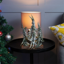 St Helens 26.5cm Snow Topped Mini Christmas Tree Display - Size: 9 x 19 x 30cm - Multi - Wilko - thumbnail 3