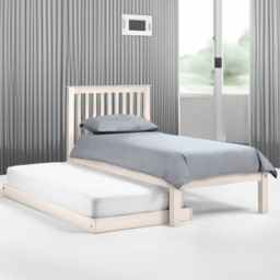 Julian Bowen Barcelona White Hideaway Bed - Size: Single - Wilko