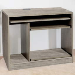 R White Cabinets Computer Desk Grey - Size: 72.8 x 85 x 54cm - Wilko - thumbnail 1