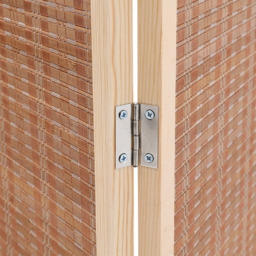 Living and Home 6 Panel Brown Folding Wooden Privacy Screen - Size: 180 x 300 x 1cm - Wilko - thumbnail 6