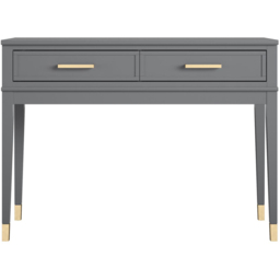 Dorel Home Westerleigh 2 Drawer Graphite Grey Console Table - Size: 76 x 105 x 40cm - Wilko - thumbnail 4