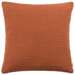Yard Lark Pecan Muslin Cotton Cushion - Size: 45 x 45 cm - Multi - Yard Living - Wilko - thumbnail 1