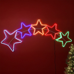 Multicolour Stars Rope Light - Multicolour - Wilko - thumbnail 1
