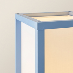 ValueLights Struttura Fabric Shade Blue Shelving Unit Floor Lamp with Bulb - Size: 160 x 26 x 26cm - Wilko - thumbnail 4