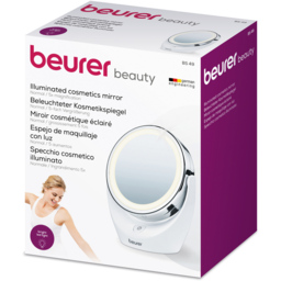 Beurer Silver Illuminated Mirror - Size: 23 x 34cm - White - Wilko - thumbnail 3