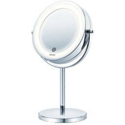 Beurer Silver Illuminated Mirror - Size: 23 x 34cm - White - Wilko