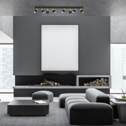 Milagro Joker Black and Gold Ceiling Lamp 230V - Size: 5 x 110 x 17cm - Wilko - thumbnail 4