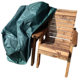 Charles Taylor 2 Seater Straight Companion Seat with Green Cushions - Wilko - thumbnail 5