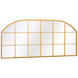 MirrorOutlet The Arcus Gold Metal Arched Outdoor Window Garden Wall Mirror 174 x 85cm - Size: 85 x 174 x 3cm - Wilko - thumbnail 4