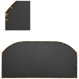 MirrorOutlet The Arcus Gold Metal Arched Outdoor Window Garden Wall Mirror 174 x 85cm - Size: 85 x 174 x 3cm - Wilko - thumbnail 5
